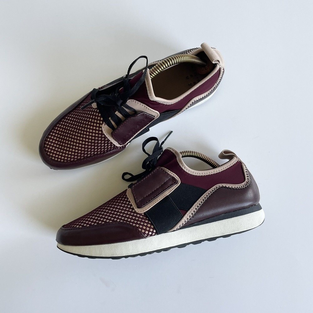 A New Day Maroon and Pink Mesh Top Sneakers Size 8.5